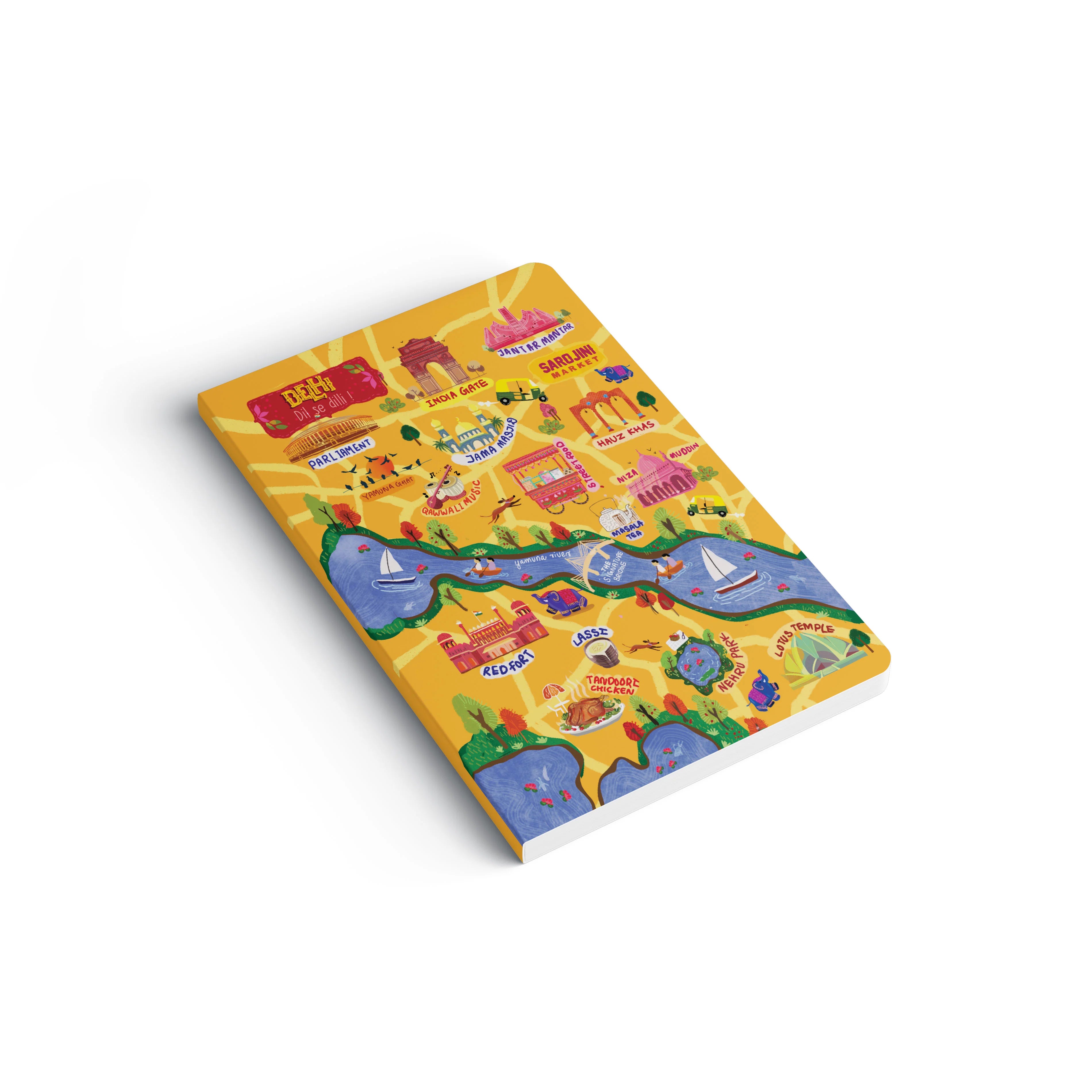 DELHI DIL SE DILLI -Ruled Notebook(90 GSM/160 Pages/ A5 Notebook)