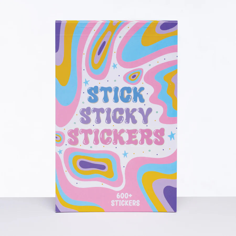 Stick Sticky Sticker Book / 600+ stickers/ 32 pages