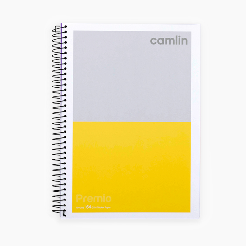 Camlin Premio A4 Notebook - Single Line Ruling Single notebook, 300 pages with spiral binding