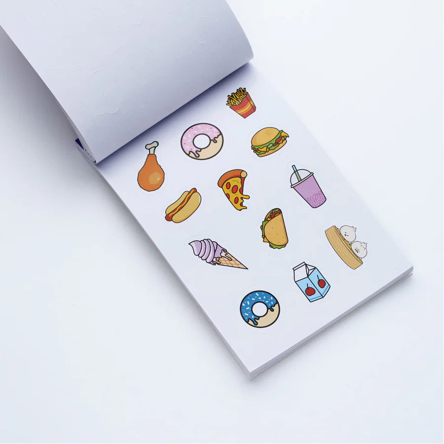 Stick Sticky Sticker Book / 600+ stickers/ 32 pages