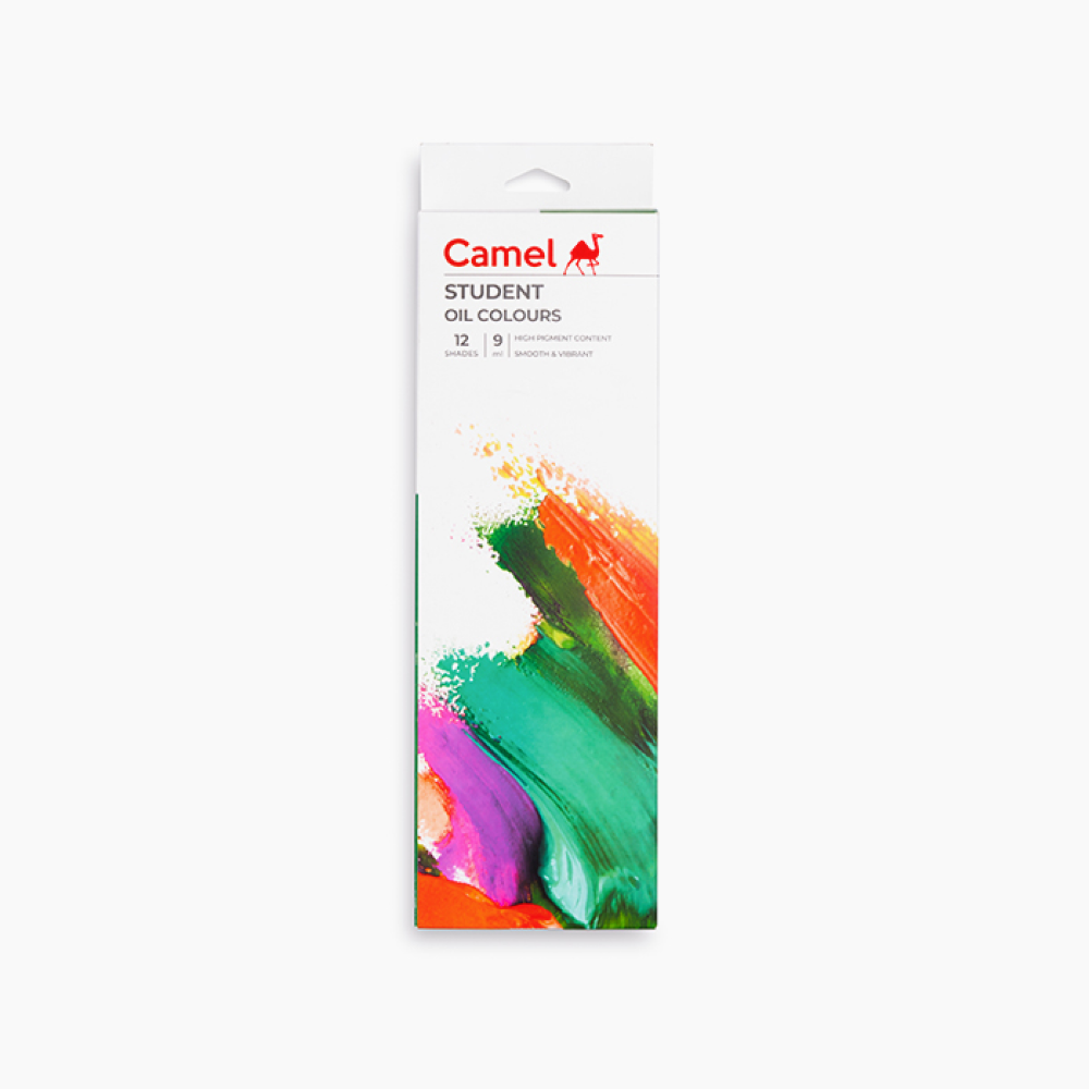 Camel Student Oil Colours - 12 Shades in 9 ml