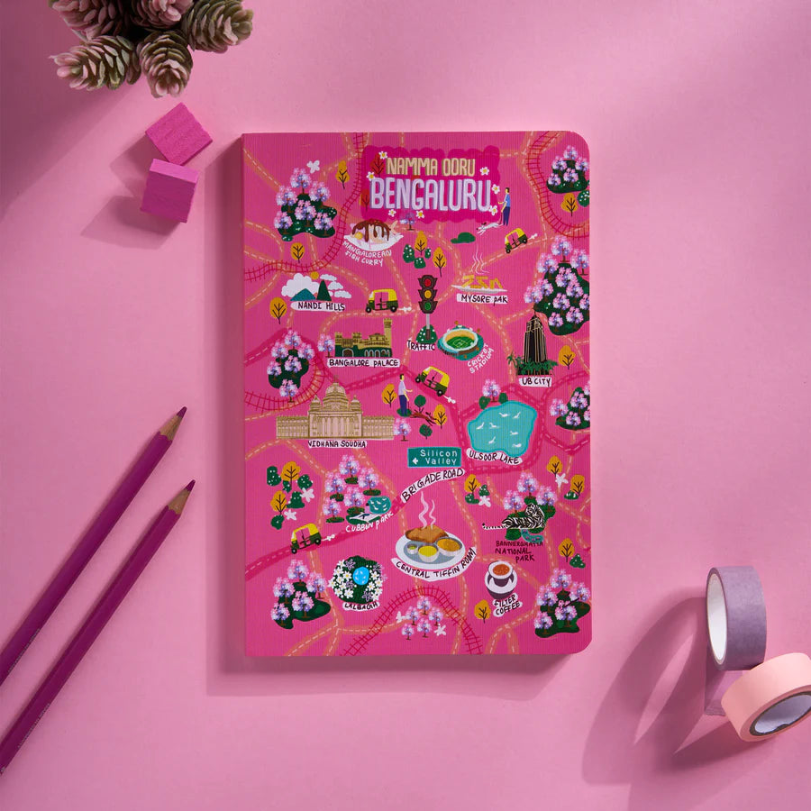 NAMMA OORU BENGALURE -Ruled Notebook(90 GSM/160 Pages/ A5 Notebook)
