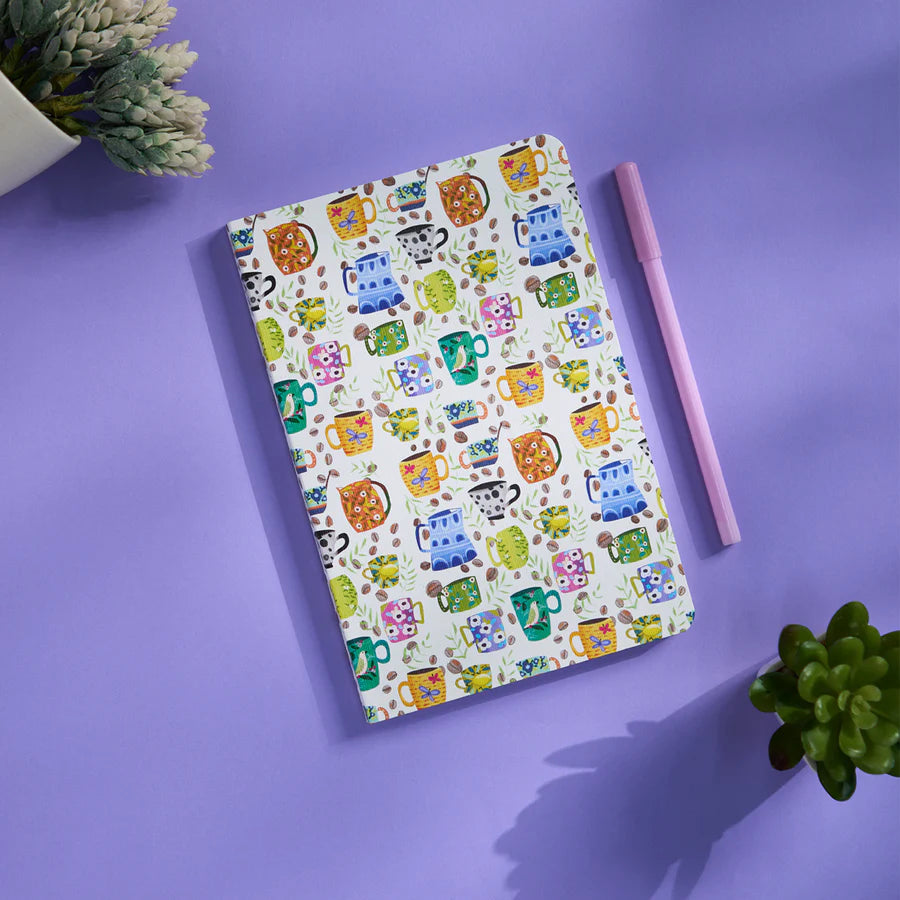 Cup And Saucers -Ruled Notebook(90 GSM/160 Pages/ A5 Notebook)