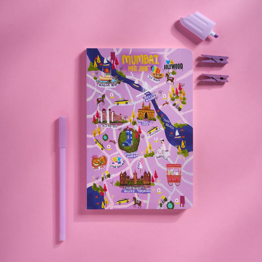 MUMBAI MERI JAAN -Ruled Notebook(90 GSM/160 Pages/ A5 Notebook)