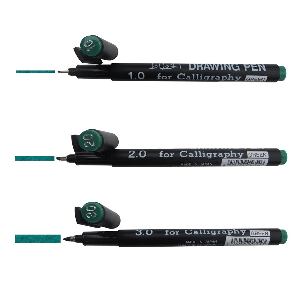 Snowman Set 3 calligraphy Pens -1.0 mm/2.0 mm/3.0mm