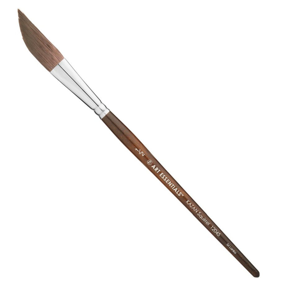 KAZAN Flat Brush – Series 12045  Synthetic Squirrel Hair for Watercolour