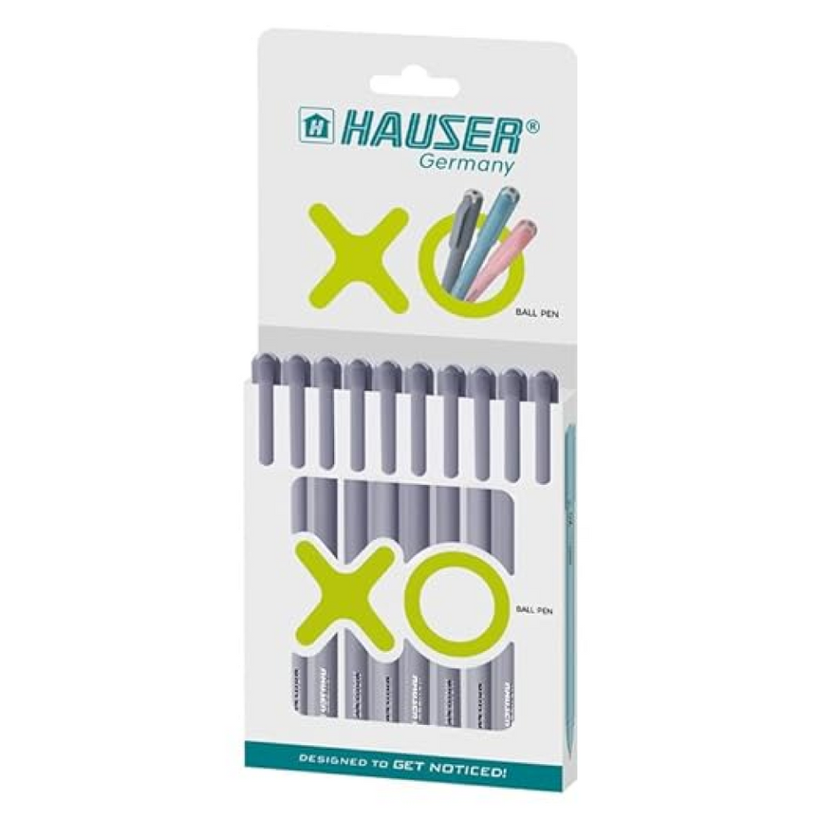 Hauser XO Red Ink Ball Pen, Pack of 10