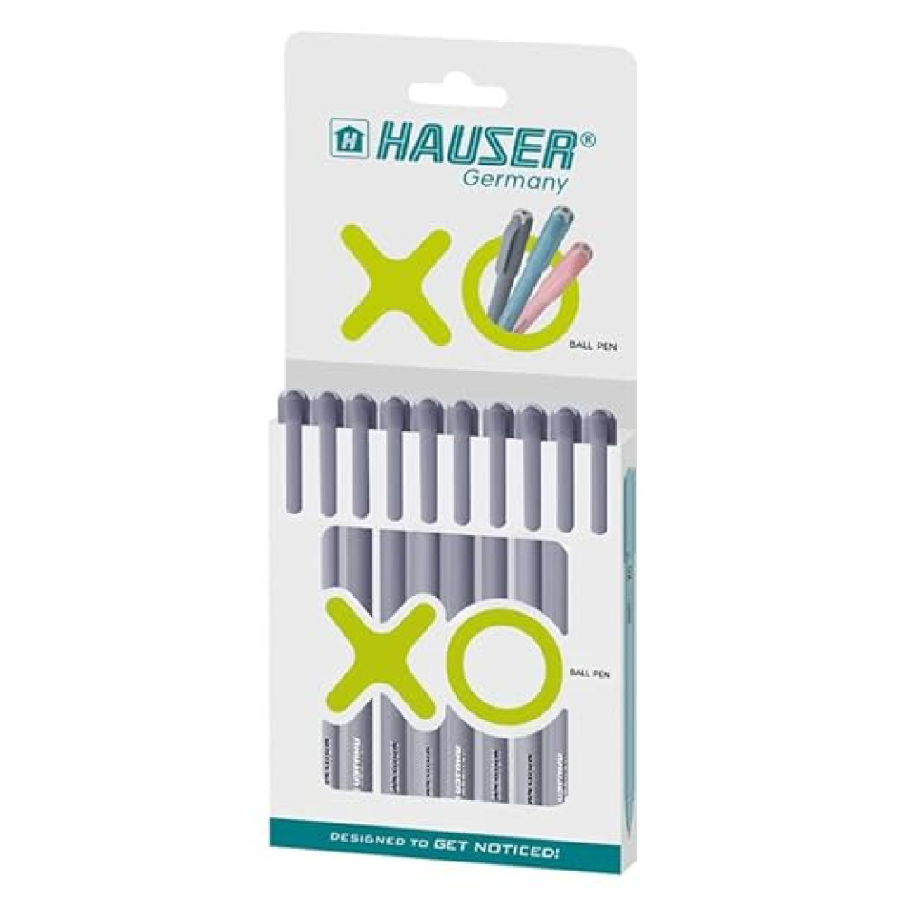 Hauser XO Blue Ink Ball Pen, Pack of 10