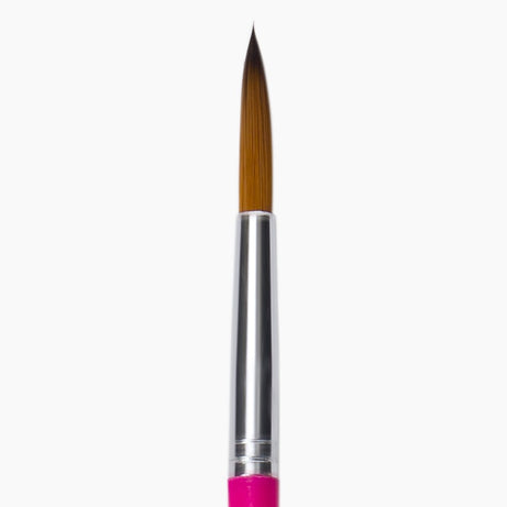 Camel Champ Round Brush No. 9 — Premium Synthetic Round Brush for Acrylic, Watercolour & Oil Painting