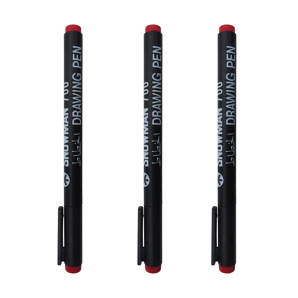 Snowman Set 3 calligraphy Pens -1.0 mm/2.0 mm/3.0mm