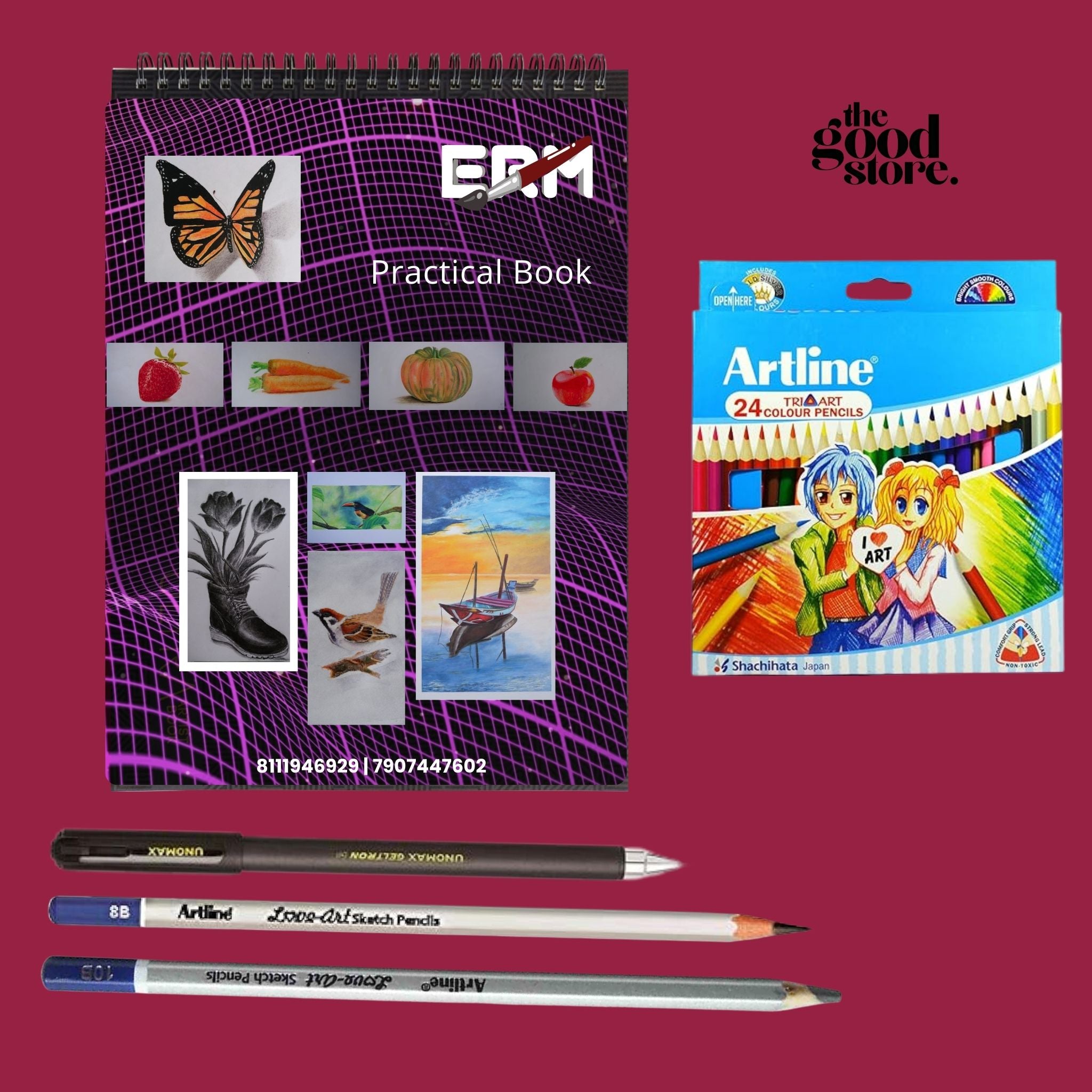 ERM ART ACADEMY BASIC COLOUR PENCIL KIT 