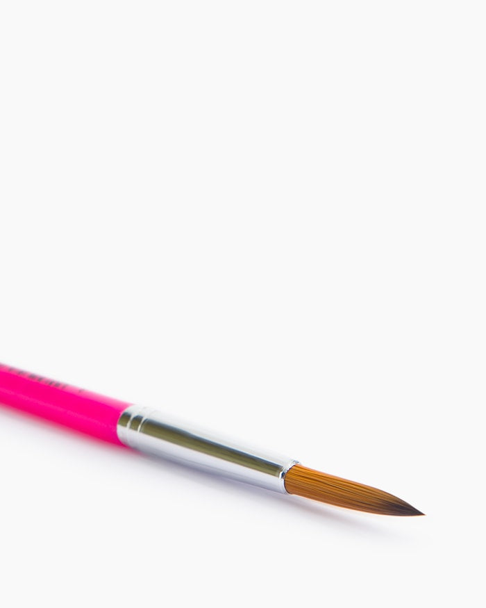 Camel Champ Round Brush No. 9 — Premium Synthetic Round Brush for Acrylic, Watercolour & Oil Painting