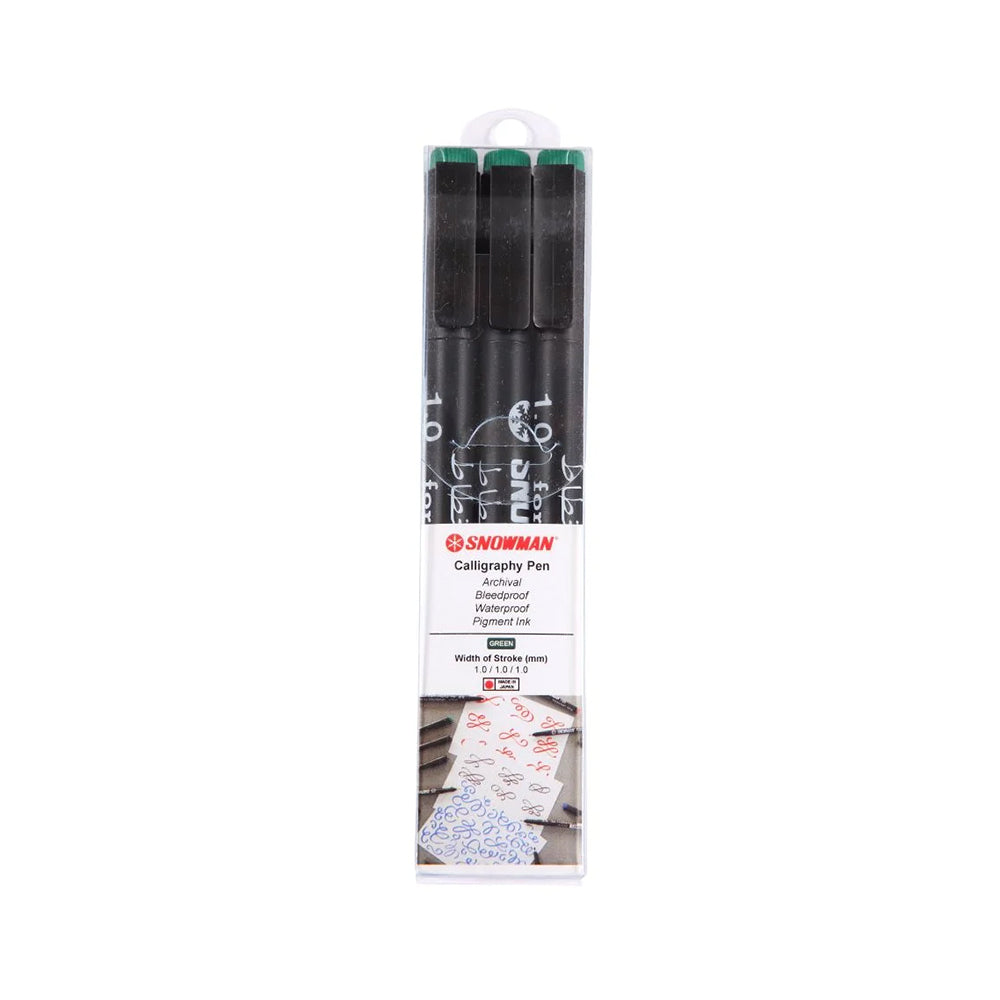 Snowman Calligraphy Pen-1.0 Pack of 3