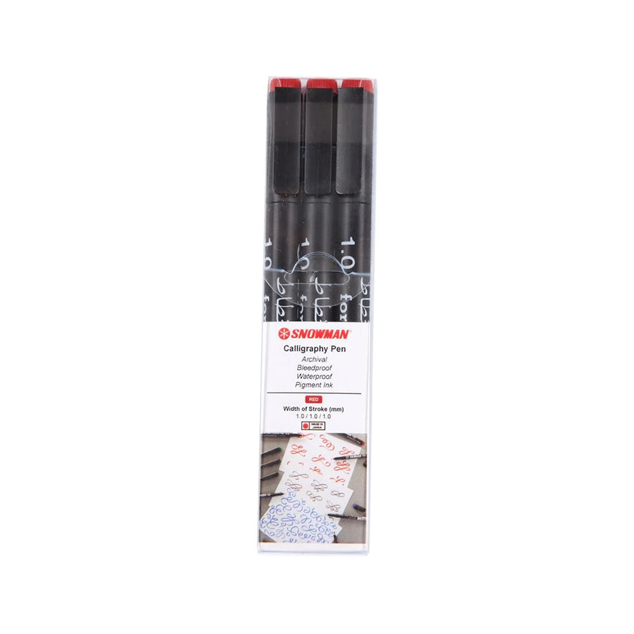 Snowman Calligraphy Pen-1.0 Pack of 3