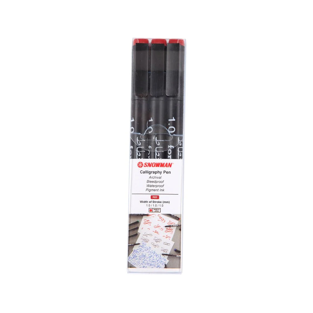 Snowman Calligraphy Pen-1.0 Pack of 3