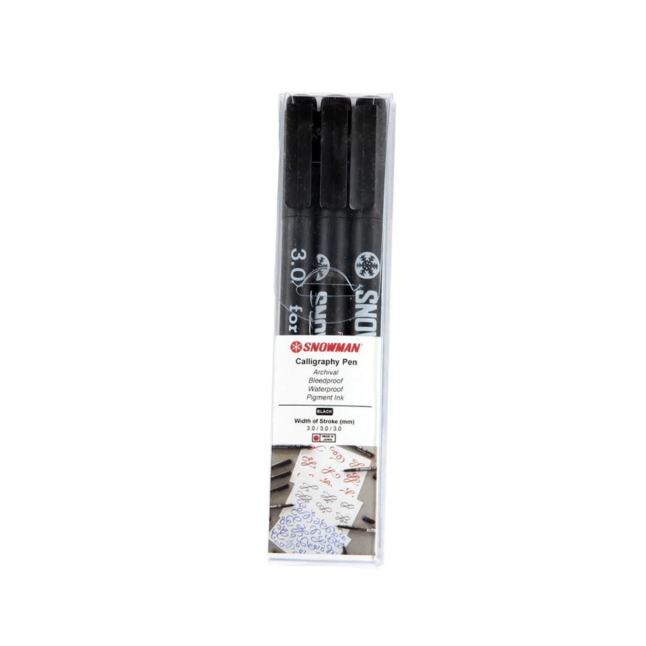 Snowman Calligraphy Pen-3.0 -Pack of 3