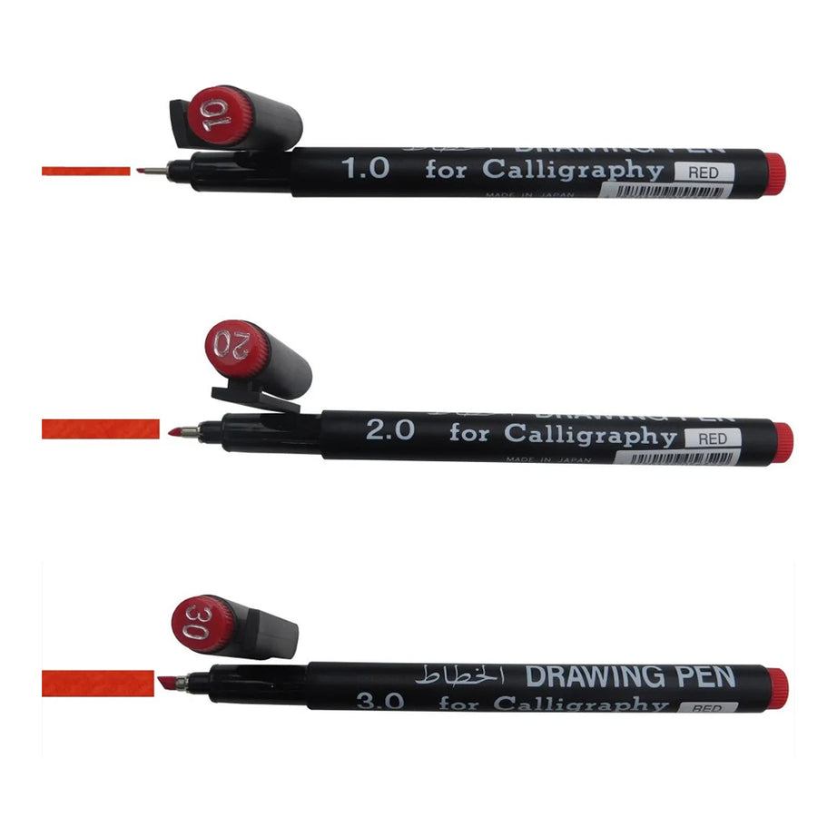 Snowman Set 3 calligraphy Pens -1.0 mm/2.0 mm/3.0mm