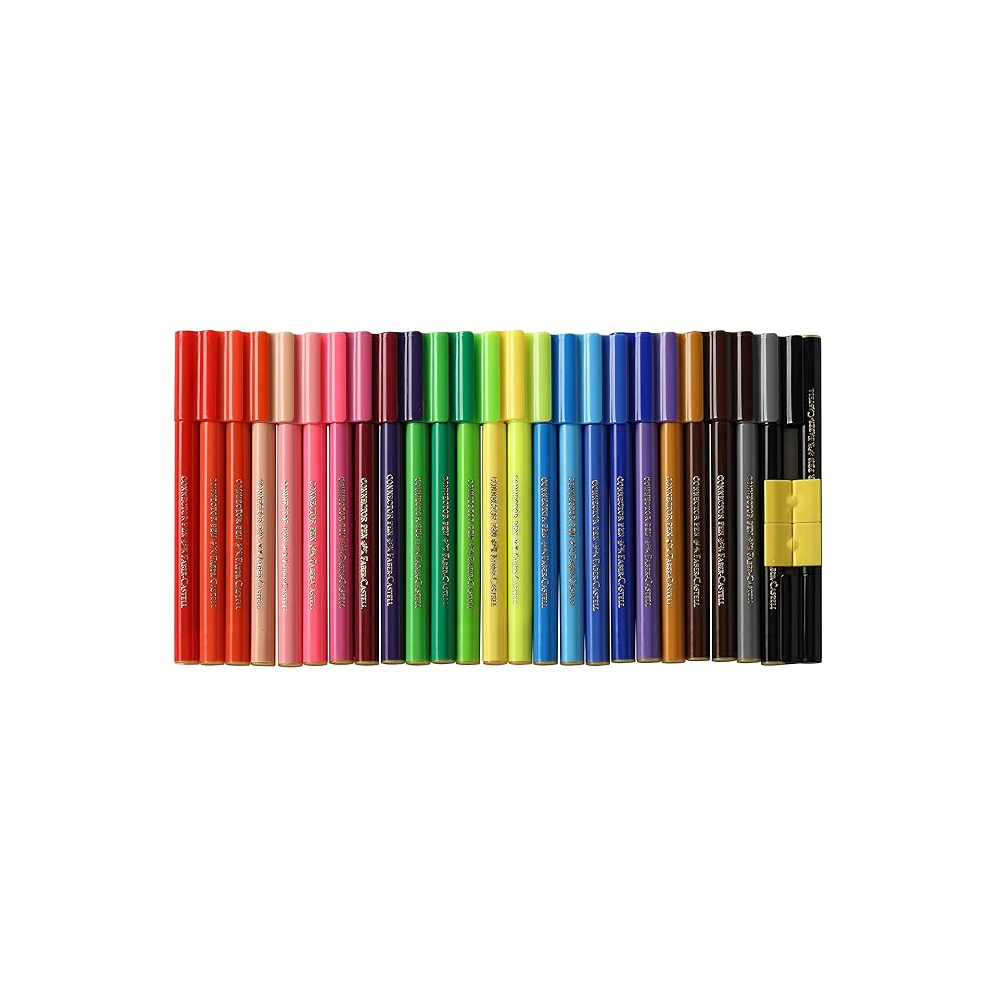 Faber Castell Connector Pen Set, Assorted Pack of 25