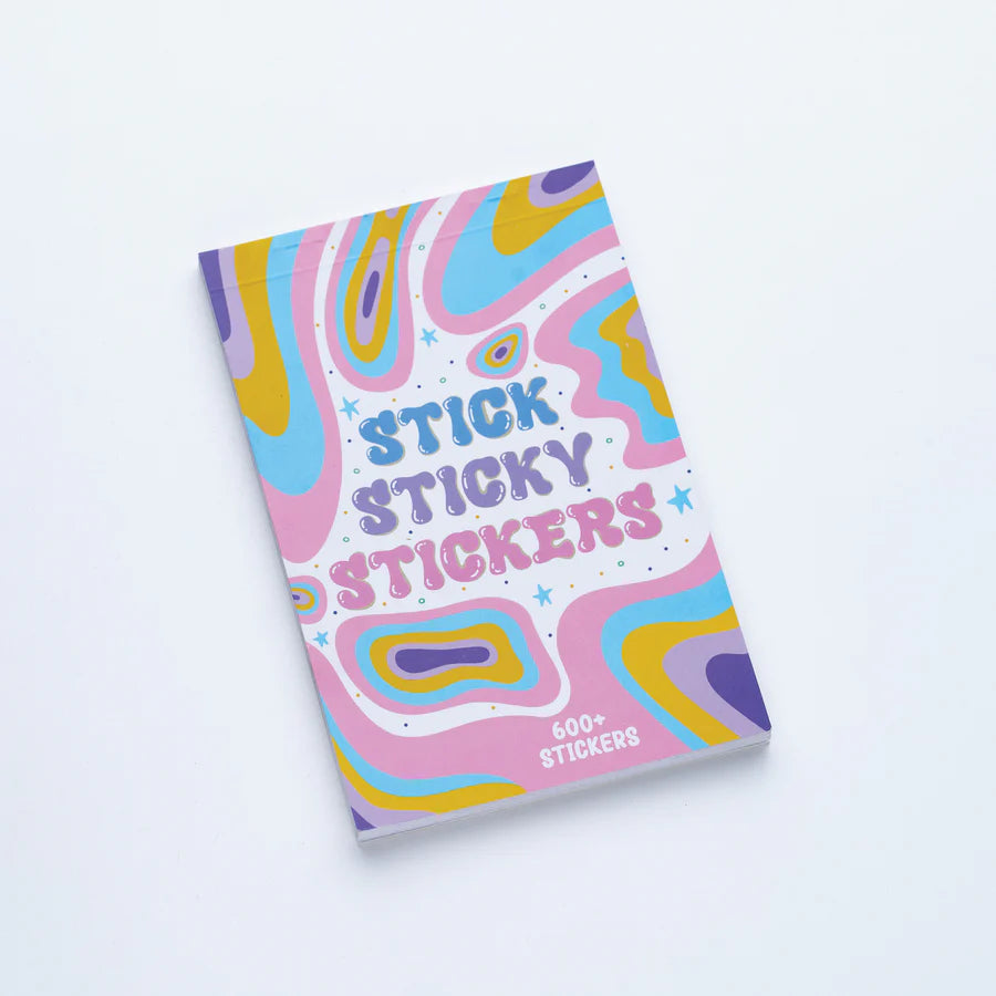 Stick Sticky Sticker Book / 600+ stickers/ 32 pages 
