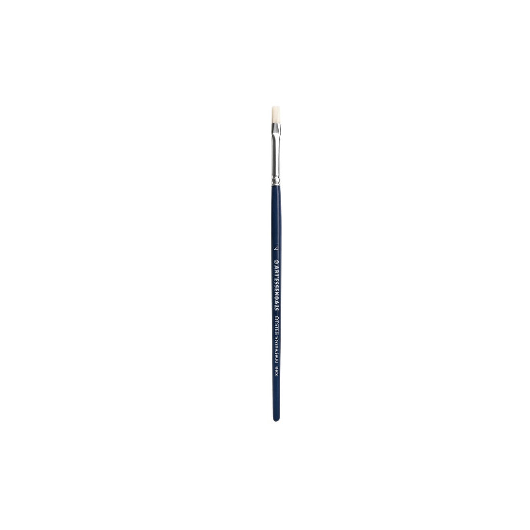 Art Essentials  Oyster White Brush – 965 Series (Flat) for Watercolour & Acrylic