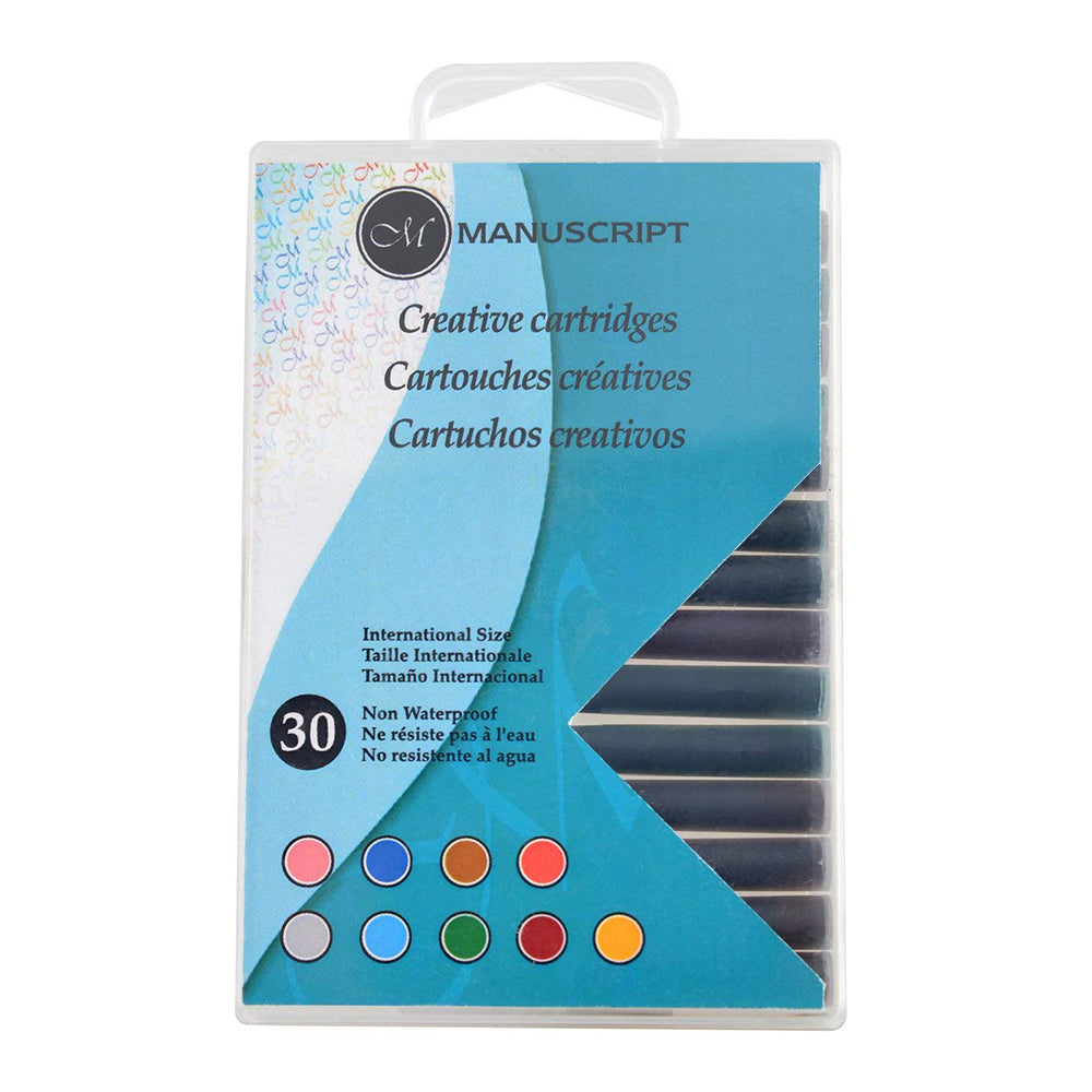 Manuscript Creative Cartridges - Assorted Colours - Set of 30