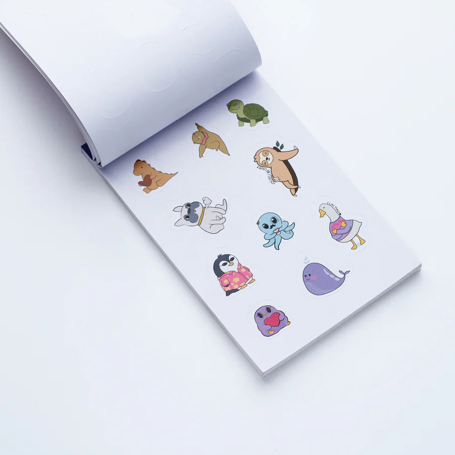 Stick Sticky Sticker Book / 600+ stickers/ 32 pages 