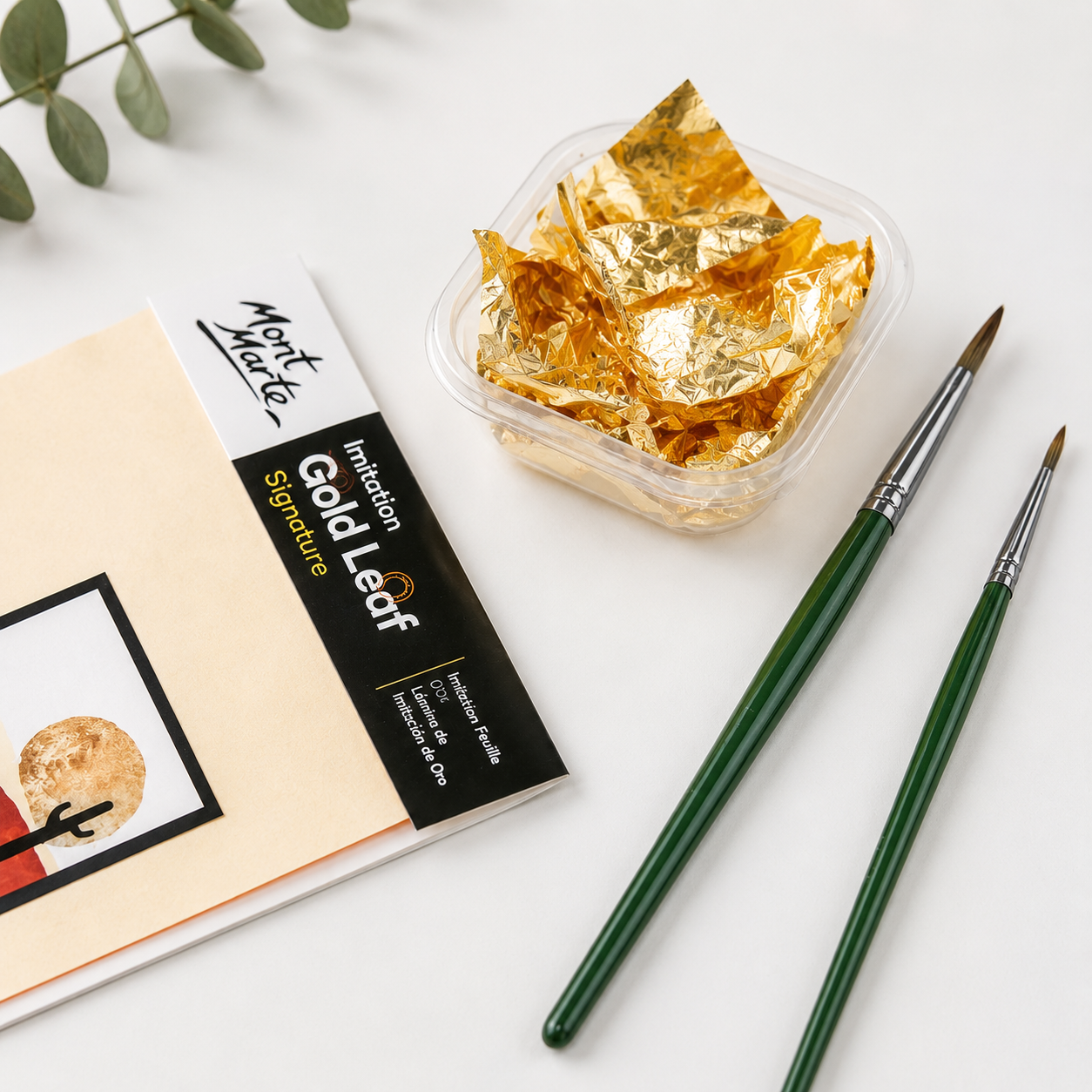MONT MARTE GOLD LEAF-25SHEET-14X14CM