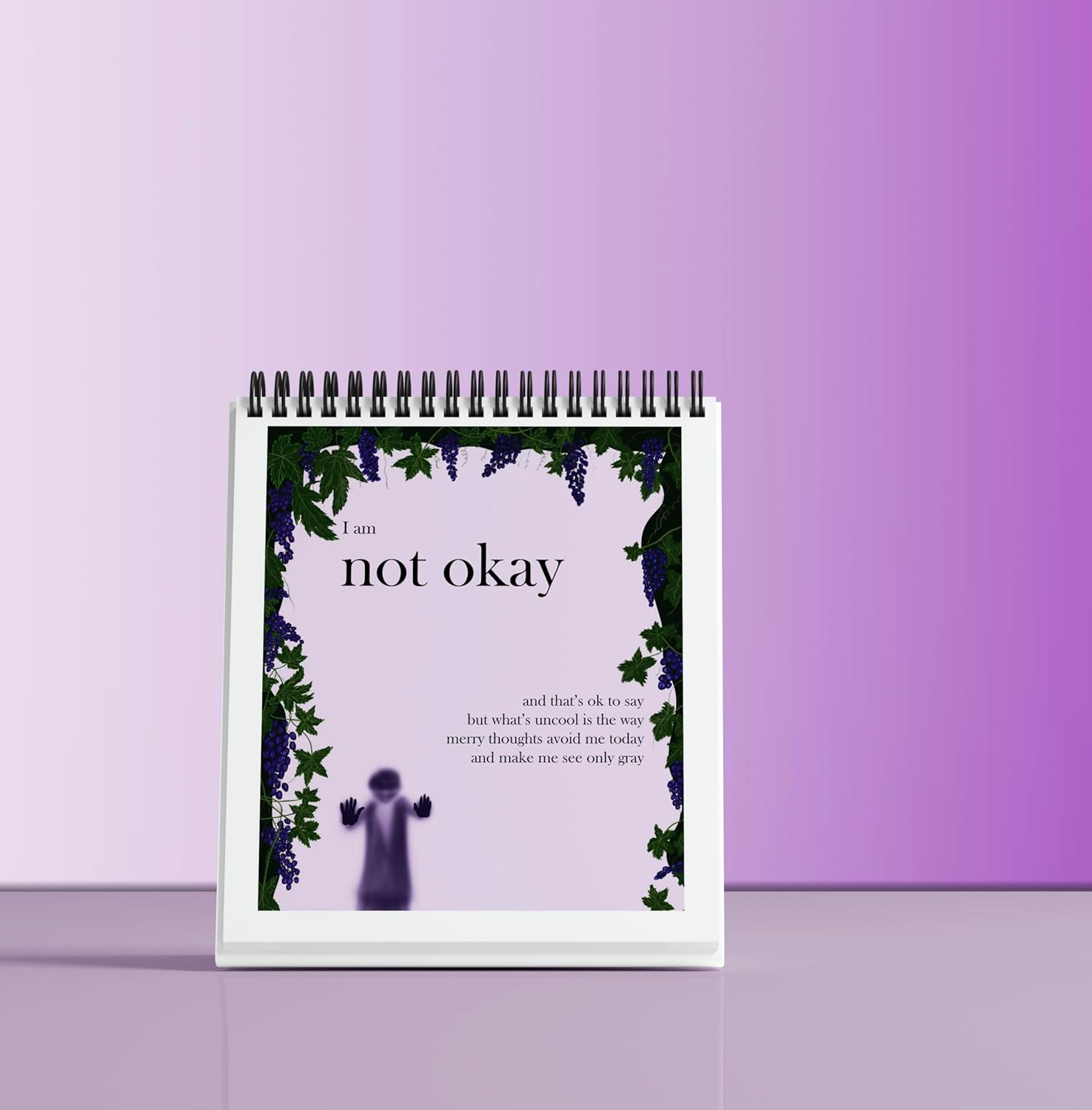 Emotional awareness poetry book with artistic illustrations