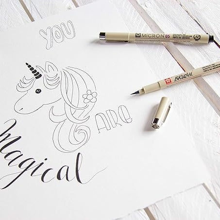 SAKURA PIGMA BRUSH PEN BLACK