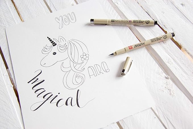 SAKURA PIGMA BRUSH PEN BLACK