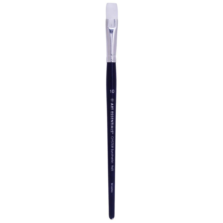 Art Essentials  Oyster White Brush – 965 Series (Flat) for Watercolour & Acrylic