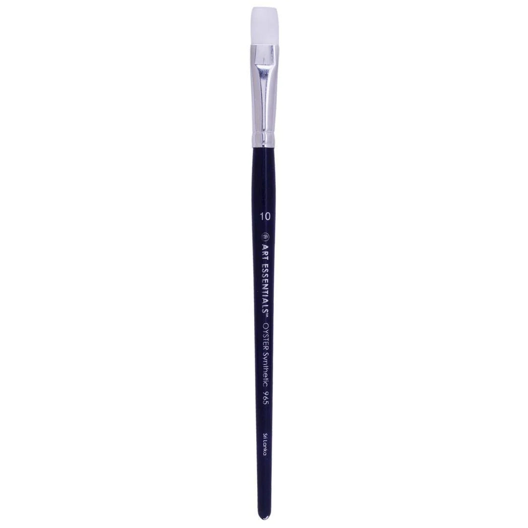Art Essentials  Oyster White Brush – 965 Series (Flat) for Watercolour & Acrylic
