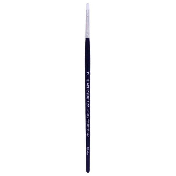 Art Essentials  Oyster White Brush – 965 Series (Flat) for Watercolour & Acrylic