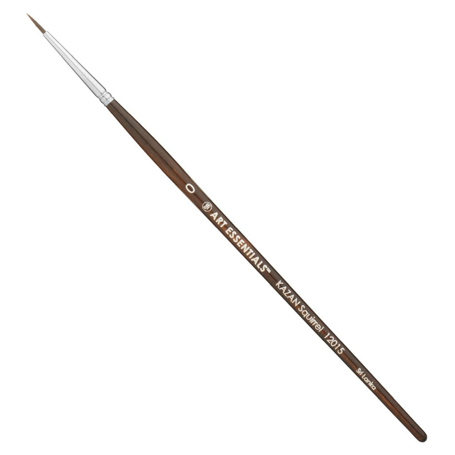 Art Essentials KAZAN Round Brush – Size 0 | Series 12015 Synthetic Squirrel Hair