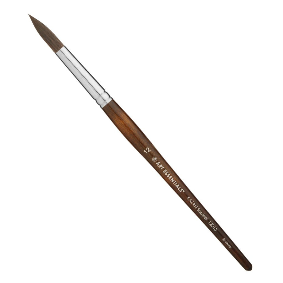 Art Essentials KAZAN Round Brush – Size 12  Series 12015 for Broad Strokes & Washes