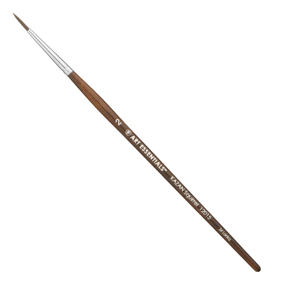 Art Essentials KAZAN Round Brush – Size 2| Series 12015 Synthetic Squirrel Hair