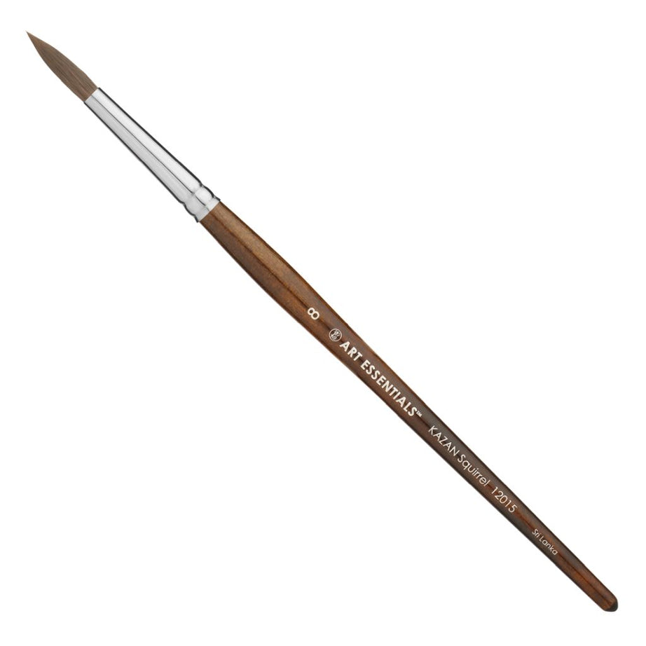 Art Essentials KAZAN Round Brush – Size 8  Series 12015 Watercolour Wash Brush