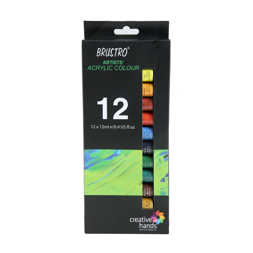 BRUSTRO ARTIST ACRYLIC COLOUR-24SHADES SET