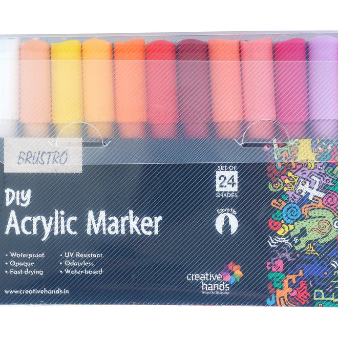 BRUSTRO DIY  ACRYLIC MARKER SET OF-24