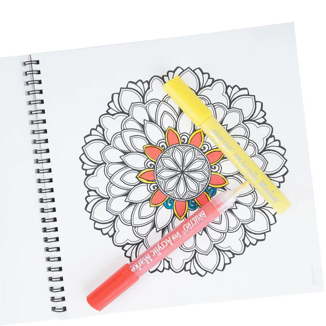 BRUSTRO DIY MANDALA COLOURING BOOK