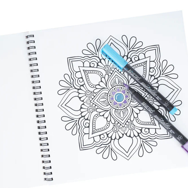 BRUSTRO DIY MANDALA COLOURING BOOK