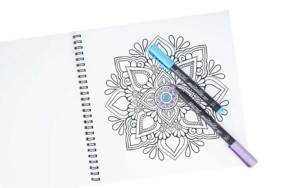 BRUSTRO DIY MANDALA COLOURING BOOK