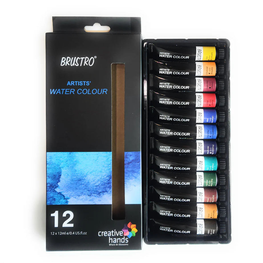  BRUSTRO ARTIST WATER COLOUR-12SHADES