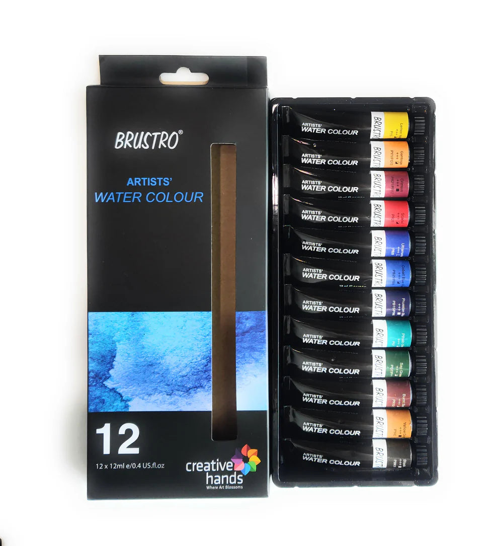  BRUSTRO ARTIST WATER COLOUR-12SHADES