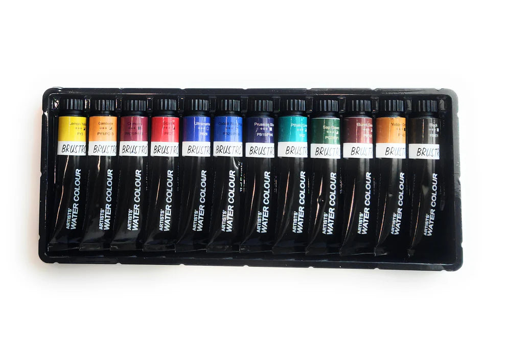  BRUSTRO ARTIST WATER COLOUR-12SHADES