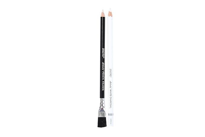 BRUSTRO ARTIST WHITE CHARCOAL PENCILS-SET OF-4