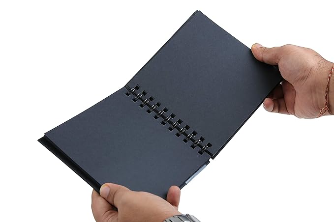 BRUSTRO BLACK SKETCH BOOK-6X6