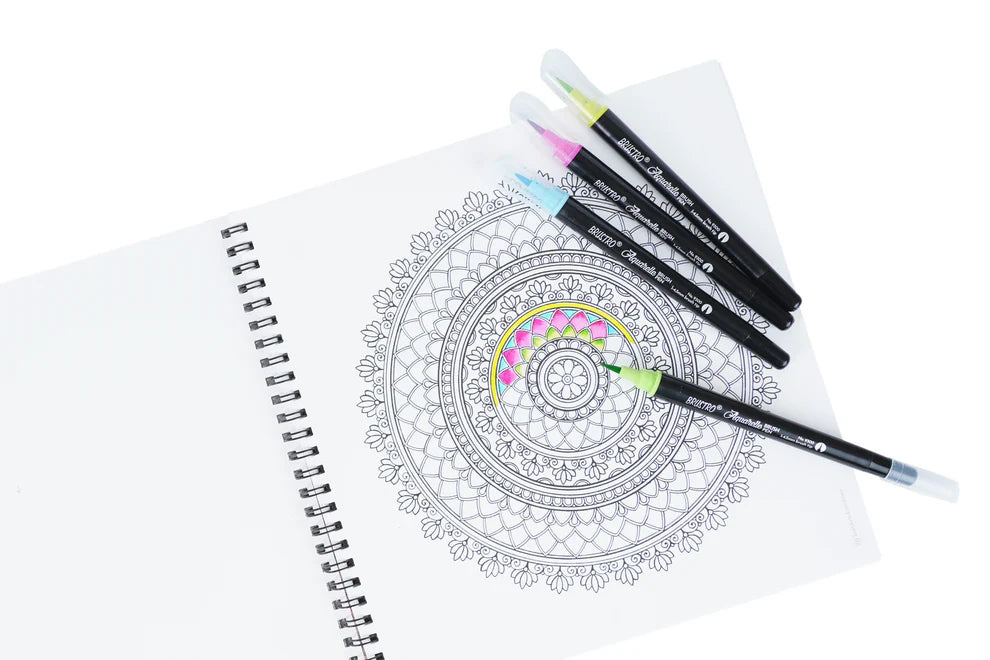 BRUSTRO DIY MANDALA COLOURING BOOK