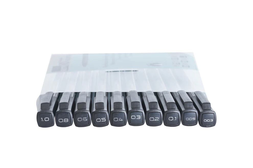 BRUSTRO PROFESSIONAL FINELINERS-SET OF 10