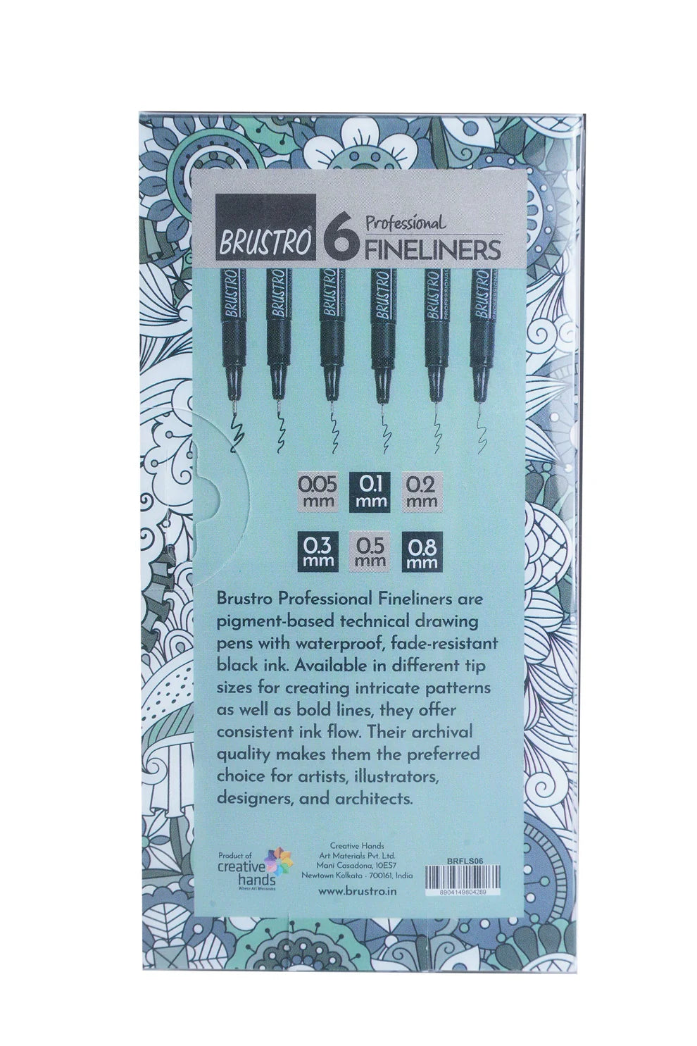 BRUSTRO PROFESSIONAL FINELINERS-SET OF 6